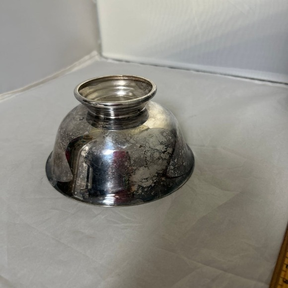 Vintage Reed & Barton Silver Plated Paul Revere Bowl Turquoise Enamel Interior - Picture 3 of 5